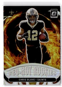 2022 Donruss Optic Chris Olave RC #RHR-4 Red Hot Rookies New Orleans Saints - Picture 1 of 2