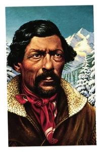 Jim Beckwourth Portrait Postcard USA 19 Cent Stamp 1993 USPS Explorer Pioneer - Picture 1 of 2