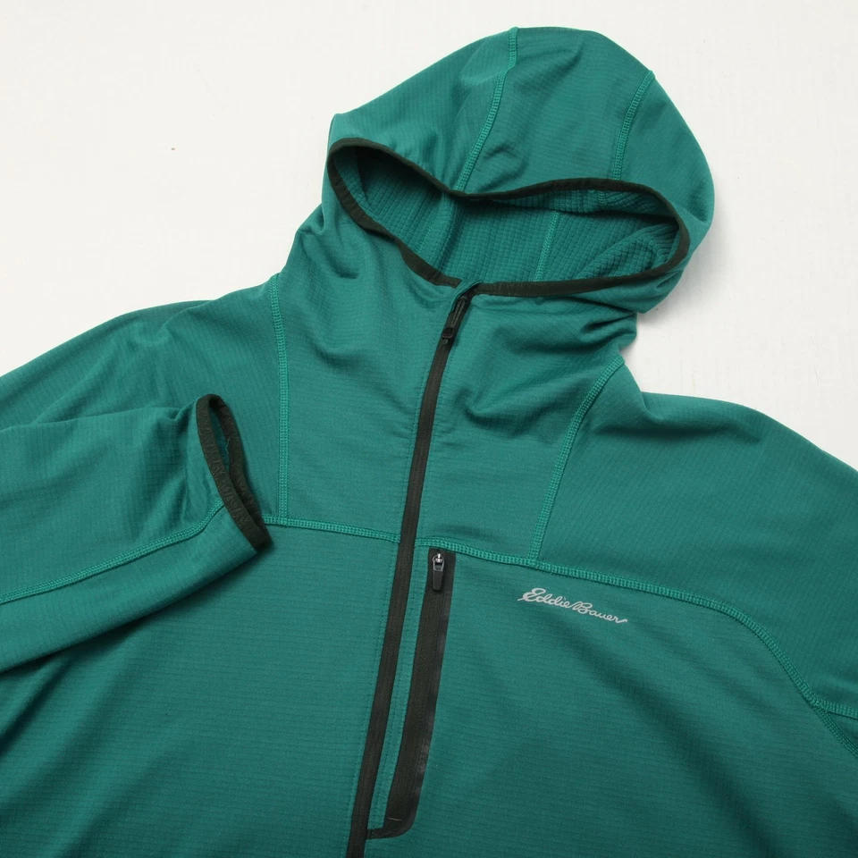 Eddie Bauer First Ascent FreeHeat Sudadera con Capucha Para Hombres 2XL Verde Rejilla Vellón Media Cremallera Foto 1 de 4