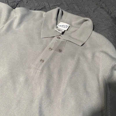 CAMISA POLO PREPPY MANGA LARGA IRVINE PARK GRIS SUAVE CÁLIDO TALLA GRANDE PARA HOMBRES NOS DE COLECCIÓN Foto 1 de 4