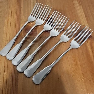 Oneida Colonial Boston / Minute Man (6) Dinner Fork Stainless 7 1/4in Satin SSS - Picture 1 of 13