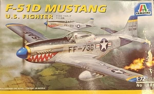 NORTH AMERICAN F-51D (P-51 D) MUSTANG (IV) ITALERI 1/72 WW2 Corea - Foto 1 di 1