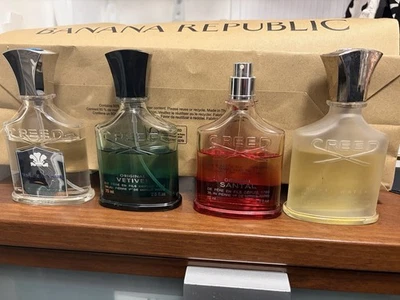 Paquete Vintage Creed Vetiver Royal Water Santal Virgin Island Agua 75Ml Botellas Foto 1 de 4