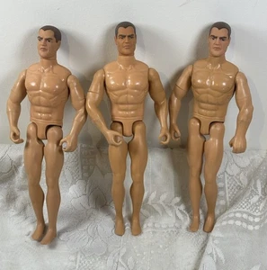 Lot of 3 Vintage 1992 Hasbro GI Joe 12" Action Figures Nude - Picture 1 of 7