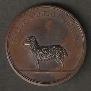 MOSKAUER GESELLSCHAFT FÜR VERBESSERTE SCHAFZUCHT MEDAILLE ca. 1840er Jahre --- XALF - Bild 1 von 1
