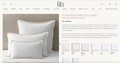 Оборудование для Восстановления Белый ИТАЛЬЯНСКИЙ АТЛАСНЫЙ СТЕЖОК С НАКОНЕЧНИКОМ KING LOUNGER SHAM - Изображение 1 из 4