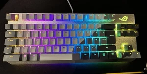 Jeu clavier gaming filaire ASUS Rog Strix Scope NX TKL Moonlight blanc en boîte - Photo 1/2