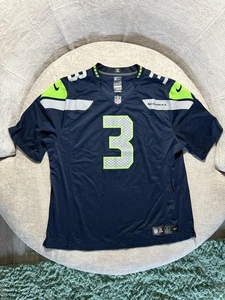 Seattle Seahawks Football Trikot Herren XXL Blau NFL Russell Wilson Nike Nummer 3 - Bild 1 von 11