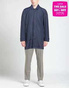 RRP €290 RED FLEECE By BROOKS BROTHERS Overcoat Size XL Blue Lightweight - Picture 1 of 8