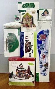 Department 56 North Pole Series 8 Piece Big Christmas Sets Lot Great Condition - Picture 1 of 22