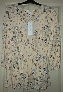 Per Una 🪷 Apricot Fine Viscose Paisley Print Wrap Top Shirt Blouse sz 12 Bnwt - Picture 1 of 5