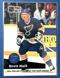 1991-92 Pro Set  Hockey #326 Brett Hull - Picture 1 of 2