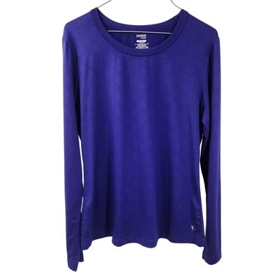 Danskin теперь синий резинке длинным рукавом тренировки Топ женщин размер большой L активный - Изображение 1 из 3