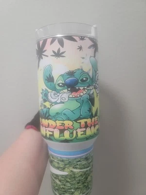 Vaso Dupe 40oz Green Glow, Blue Aliens High Inspired Foto 1 de 4
