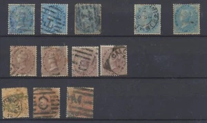India Stamps: 1865: 0.5a; 1a; 2a Used SG54,55,58;52;63 CV £28 - Picture 1 of 2