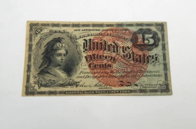 FR. 1271 Forth Issue 15 Cents United States Fractional Currency Uncirculated - Image 1 of 2