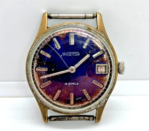 Wostok Vintage Watch Rare Ussr Men Serviced Soviet Vostok Wris Original Military - Picture 1 of 24