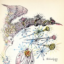 1952 Artists Equity Improvisations–CHAIM GROSS Original Litho–Edition of 2000 