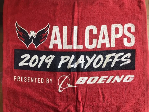 Washington Capitals NHL 2019 Playoffs Rally Towel new! Cover