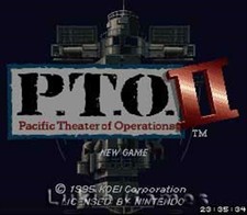 P.T.O. II 2 Pacific Theater - SNES Super Nintendo Game