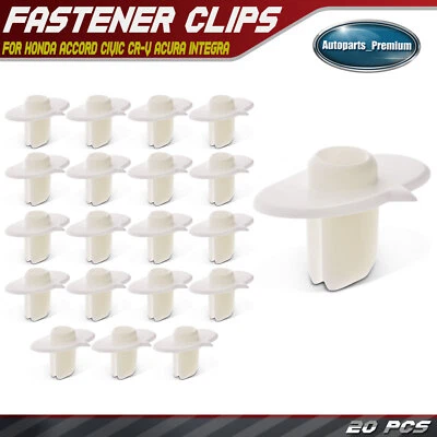 20x Sujetadores de retención de nailon con clip de tuerca de ojal de parachoques para Honda CR-V Acura Foto 1 de 4