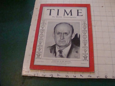 original vintage TIME MAGAZINE: ALBERT GALLATIN sec of tres. Sept 17, 1934 - Image 1 of 4
