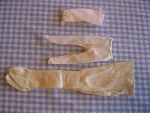 Lot of 2 pair of Doll Tights, 1 pair of White Socks NEW - Picture 1 of 8