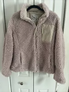 Boundless North Nordstrom Faux Fur Full Zip Berber Cord Jacket, Size Medium NWT - Picture 1 of 9