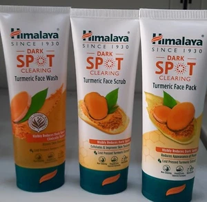 Himalaya Dark Spot Clearing TURMERIC FACE WASH + SCRUB + PACK 100 gm each - Picture 1 of 2