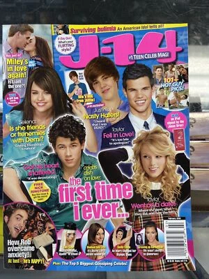 J-14 MAGAZINE FEBRUARY 2010  TAYLOR SWIFT  TWILIGHT BIEBER BRAND NEW - Image 1 of 4