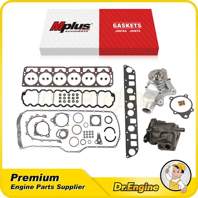 Juego de juntas de culata con bomba de aceite bomba de agua apta para Jeep Cherokee 99-01 4,0 L Foto 1 de 4