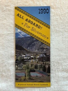 Guía de folleto de viaje todo a bordo para Silverton 1990 tren de calibre estrecho Colorado - Imagen 1 de 4