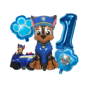 5pcs New Cartoon PAW Patrol Birthday Decoration Digital Balloon Set Chase Marsha - Picture 1 of 35