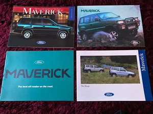 Ford Maverick Prospekt Set x4 1993 bis 1995 - UK Ausgabe - Bild 1 von 1