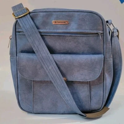 BOLSO DE HOMBRO SAMSONITE SONORA AZUL EQUIPAJE DE MANO VINTAGE Foto 1 de 4
