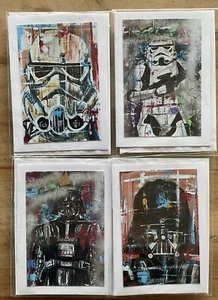 Star Wars greeting cards Pack Of 4. Darth Vader And Stormtrooper - Picture 1 of 1
