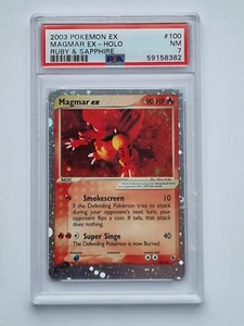 Pokemon Magmar Ex 100/109 - PSA 7 - Picture 1 of 2