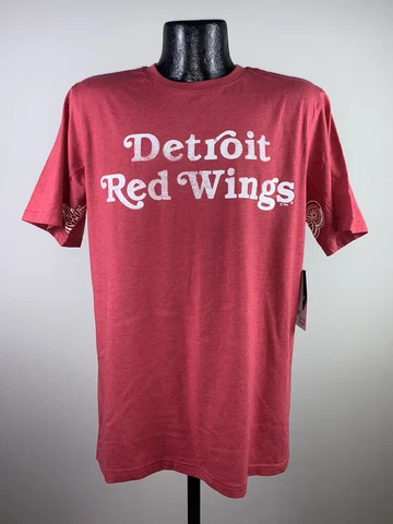 Men's Hands High NHL Detroit Red Wings Red Tri Blend Tee Shirt NWT Large Cover
