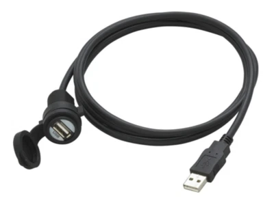 Car USB EXTENSION Cable A Plug to Socket Lead 1.5m Clarion With Covered Port - Image 1 of 4