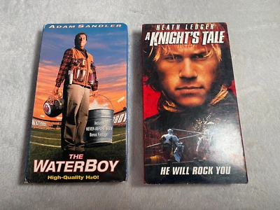 A Knight's Tale (VHS, 2001) & The Waterboy (VHS, 1998) - Image 1 of 4
