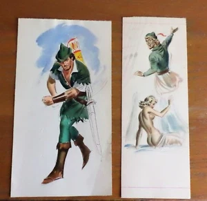 3 dessins originaux couleur BD  personnages de M.Roubinet  M Prince Loyal - Picture 1 of 5