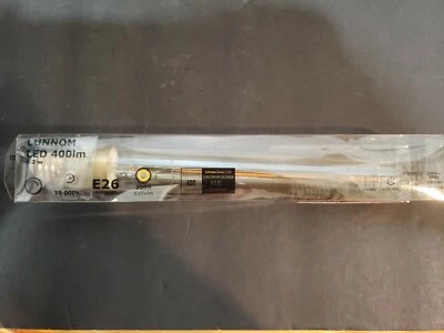 Ikea Lunnom LED Retro Brown Clear Light Bulb Oversized Tube-Shaped E26 400lm G14 - Image 1 of 4
