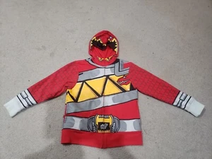 Power Ranger Dino Charge Kids Zipup Jacket Size S(4) Red - Picture 1 of 3