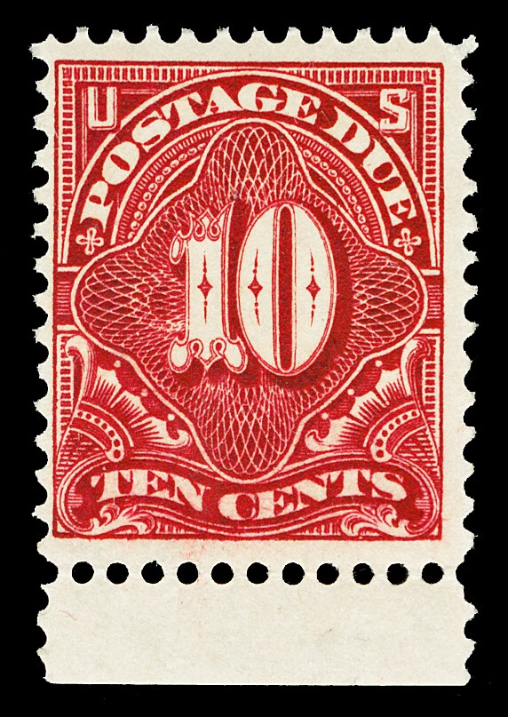 Scott J49 1910 10c Postage Due Perforated 12 Issue Mint Fine+ OG NH Cat $280 - Image 1 of 1