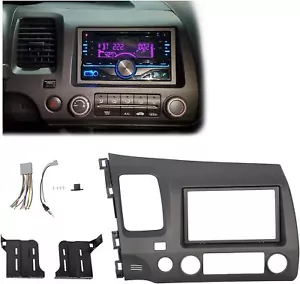 Car Radio Dashboard Kit for 2006-2011 Honda Civic Trim Bezel Panel Double 2 Din - Picture 1 of 9