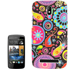 Case PVC Black Multicolour for HTC Desire 500