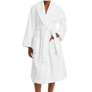 HUDSON PARK COLLECTION VELOUR WOMEN'S BATHROBE COLOR WHITE SIZE L/XL NEW - Picture 1 of 5