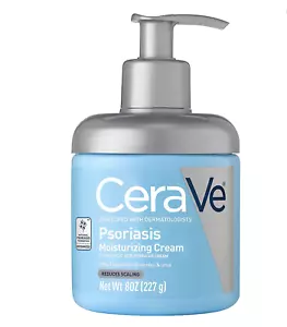 New CeraVe PSORIASIS MOISTURIZING CREAM 2% SALICYLIC ACID REDUCES SCALING 8 OZ - Picture 1 of 6