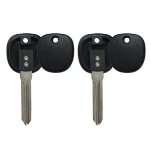 2 New Replacement Uncut Blank Key Shell for GM B111PT Z Keyway Circle + W/O Chip - Picture 1 of 5