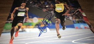 Usain Bolt Olympic Track Star Autographed Signed 11x14 Photo Proof 100 Rio JSA - Picture 1 of 4
